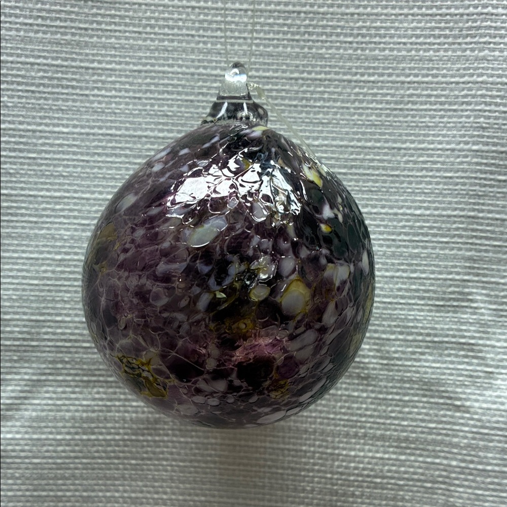 Purple Glass Ornament
